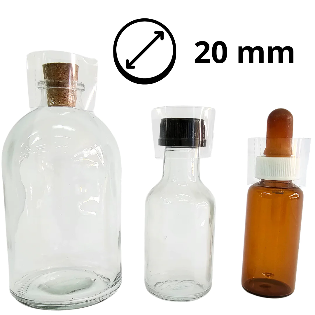 Precintos termocontraíbles 20 mm para frascos y goteros